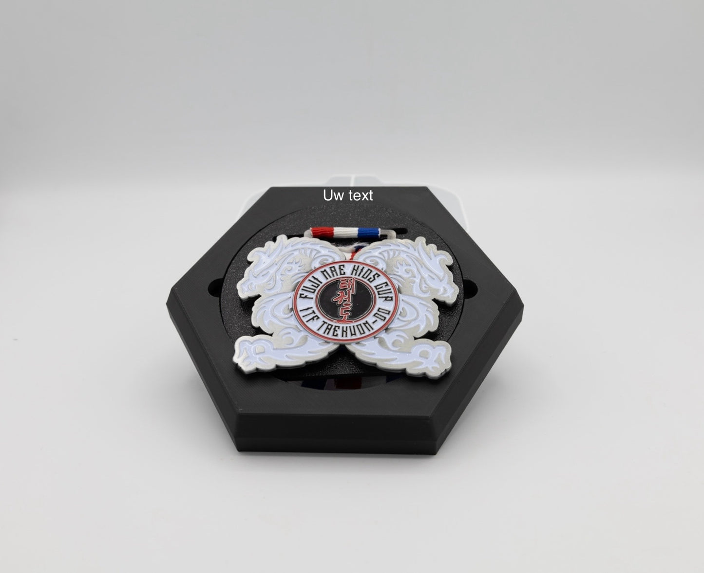 Medalux zwart gepersonaliseerd