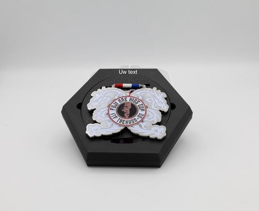 Medalux zwart gepersonaliseerd