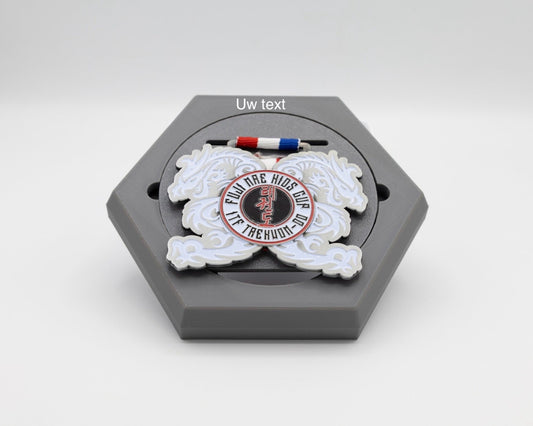 medalux grijs gepersonaliseerd